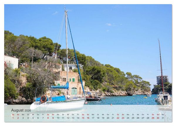 Produktbild: Cala Figuera - Mallorcas Traumbucht (Wandkalender 2026 DIN A4 quer), CALVENDO Monatskalender