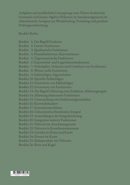 Produktbild: Mathematik f&uuml;r das Abitur