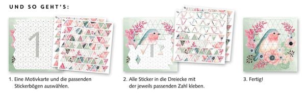 Stickern nach Zahlen Blüten-Zauber