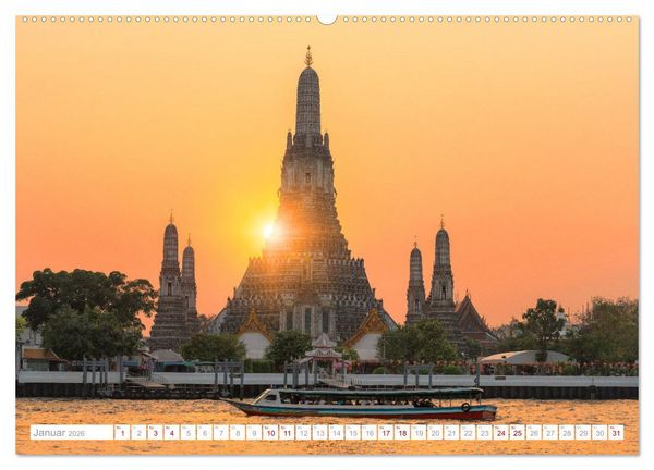Produktbild: Asien - Kontinent der Farben (hochwertiger Premium Wandkalender 2026 DIN A2 quer), Kunstdruck in Hochglanz