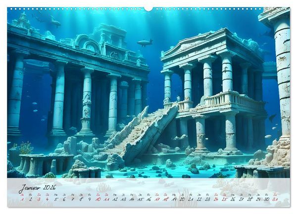 Produktbild: Geheimnisse der Unterwasserwelten (hochwertiger Premium Wandkalender 2026 DIN A2 quer), Kunstdruck in Hochglanz
