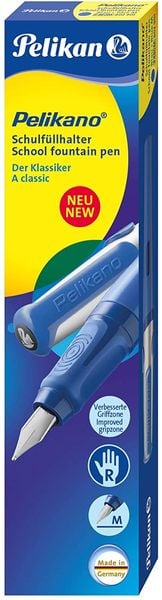 Produktbild: Pelikan F&uuml;ller Pelikano Blau Feder M f&uuml;r Rechtsh&auml;nder