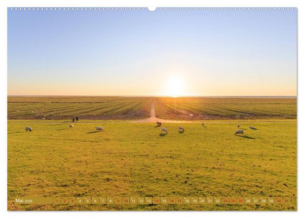 Produktbild: Einmaliges Westerhever (hochwertiger Premium Wandkalender 2026 DIN A2 quer), Kunstdruck in Hochglanz