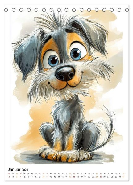 Produktbild: Hunde mit Humor (Tischkalender 2026 DIN A5 hoch), CALVENDO Monatskalender