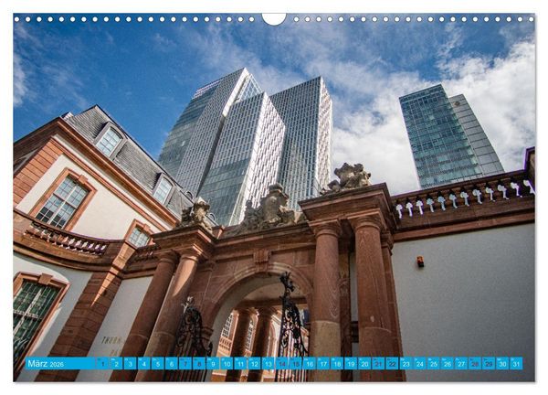 Produktbild: Towers of Frankfurt Fotokalender 2026 (Wandkalender 2026 DIN A3 quer), CALVENDO Monatskalender