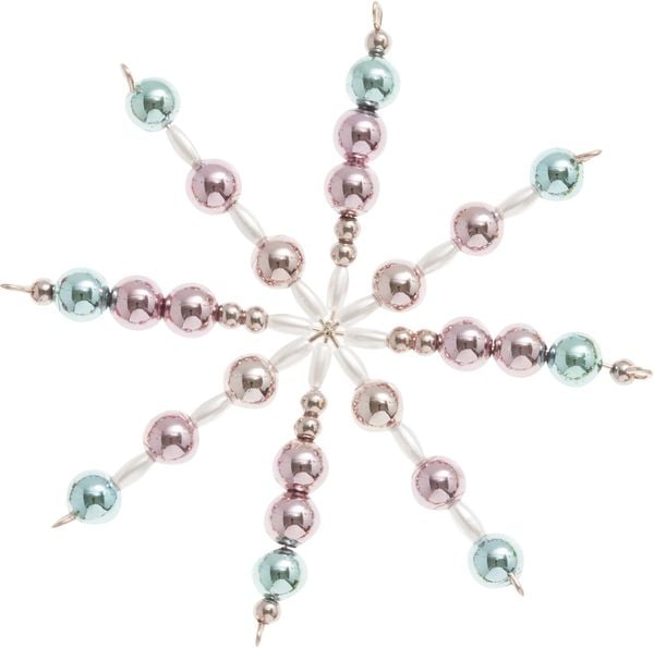 Produktbild: Folia Perlensterne-Set PASTELL, 340-teilig, rosa/gold/t&uuml;rkis/perlwei&szlig;/silber