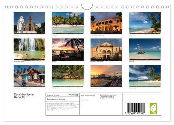 Produktbild: Dominikanische Republik (Wandkalender 2026 DIN A4 quer), CALVENDO Monatskalender