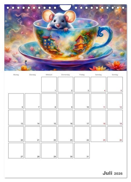 Produktbild: Tierische Kaffee Gesellschaft (Wandkalender 2026 DIN A4 hoch), CALVENDO Monatskalender
