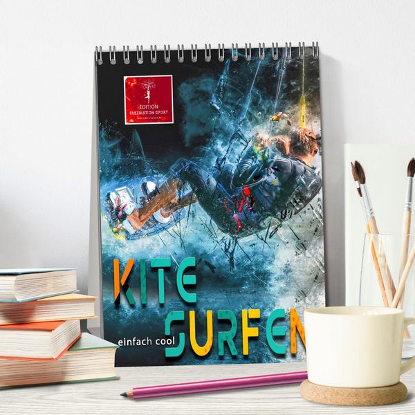 Produktbild: Kitesurfen - einfach cool (Tischkalender 2026 DIN A5 hoch), CALVENDO Monatskalender