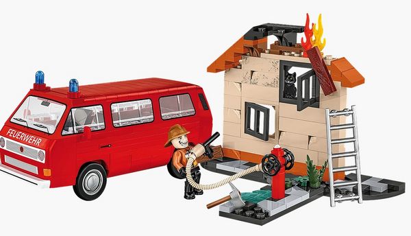 Produktbild: COBI 24635 - VW Volkswagen T3 Feuerwehr, Bausatz 1:35, 238 Klemmbausteine