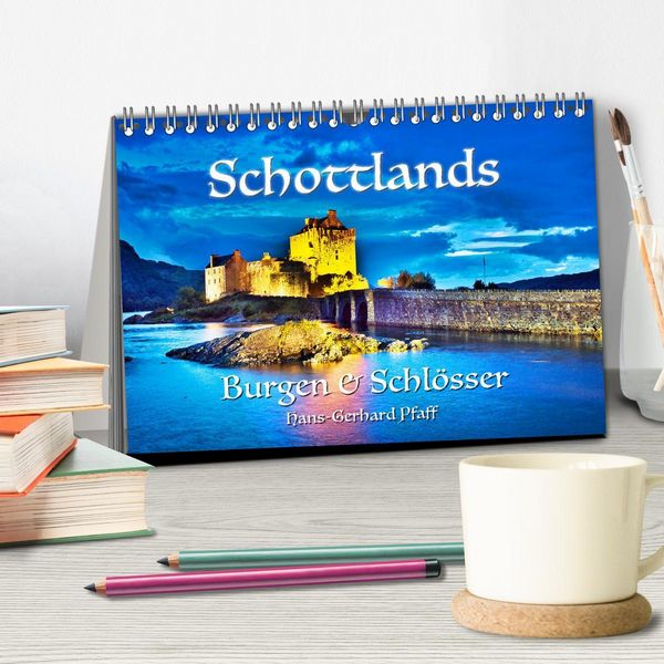 Produktbild: Schottlands Burgen und Schl&ouml;sser (Tischkalender 2026 DIN A5 quer), CALVENDO Monatskalender