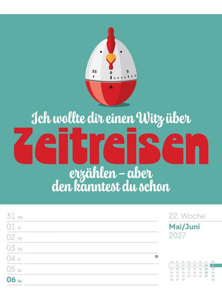 Produktbild: Klartext Spr&uuml;chekalender Wochenplaner 2027