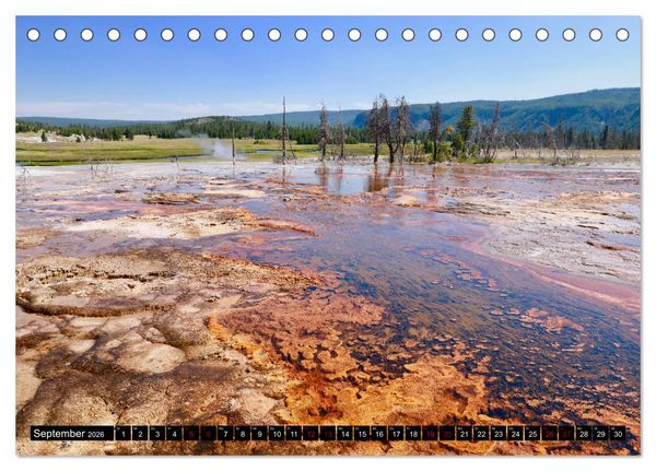 Produktbild: Wunderwelt Yellowstone 2026 (Tischkalender 2026 DIN A5 quer), CALVENDO Monatskalender
