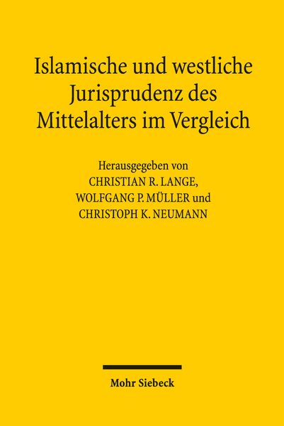 Produktbild: Islamische und westliche Jurisprudenz des Mittelalters im Vergleich