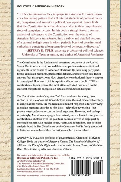 Produktbild: Constitution on the Campaign Trail