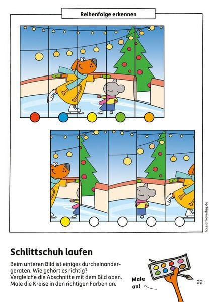 Produktbild: Weihnachtsr&auml;tsel &ndash; Kunterbunter Vorschulblock ab 5 Jahre