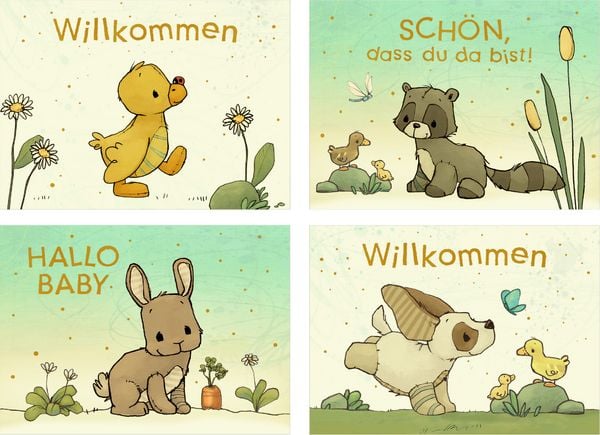 Produktbild: Mini-Gru&szlig;karten &ndash; Willkommen