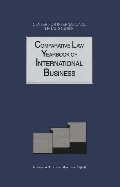 Produktbild: Comparative Law Yearbook of International Business