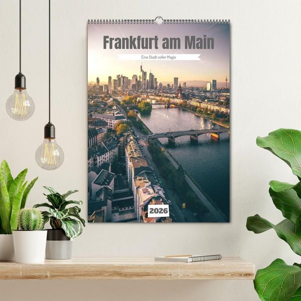 Produktbild: Frankfurt am Main, eine Stadt voller Magie (Wandkalender 2026 DIN A2 hoch), CALVENDO Monatskalender