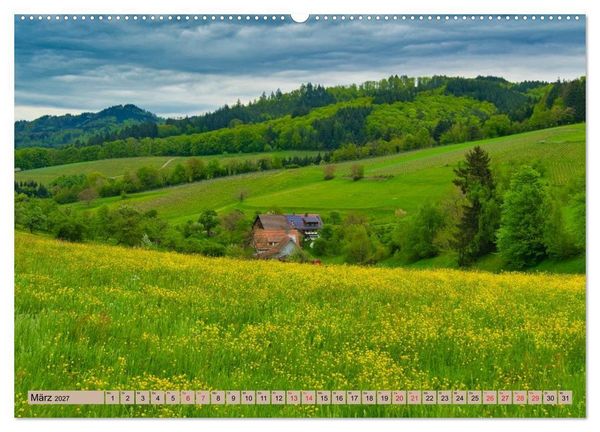 Produktbild: Freiburg Regio (Wandkalender 2027 DIN A2 quer), CALVENDO Monatskalender