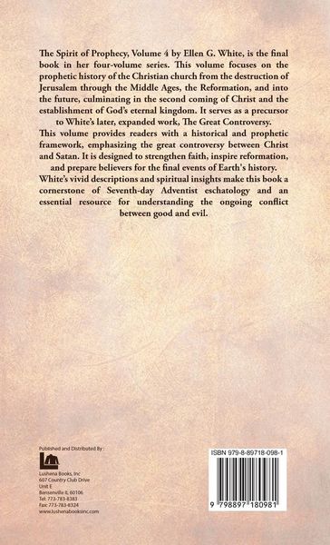 Produktbild: The Spirit of Prophecy Vol 4