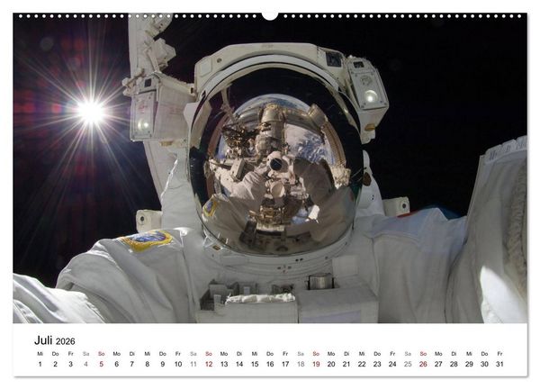 Produktbild: Abenteuer im Weltraum (hochwertiger Premium Wandkalender 2026 DIN A2 quer), Kunstdruck in Hochglanz