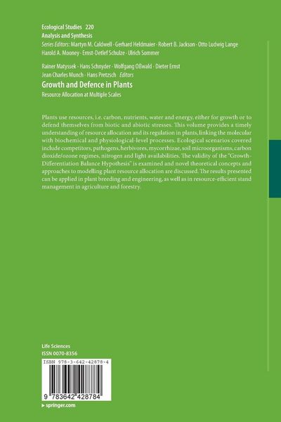 Produktbild: Growth and Defence in Plants
