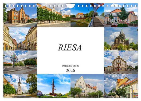 Produktbild: Riesa Impressionen (Wandkalender 2026 DIN A4 quer), CALVENDO Monatskalender