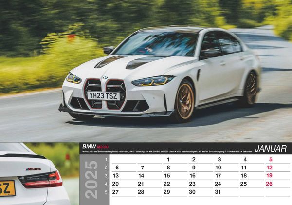 Produktbild: Alpha Edition - Fast Car 2025 Bildkalender, 48,5x34cm, Wandkalender mit hochwertigen Motiven f&uuml;r jeden Monat, mit Infos zum abgebildeten Motiv, Kalenderwochen und deutsches Kalendarium
