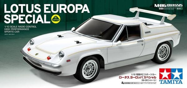 Tamiya M-06 RC Lotus Europa Special (M-06) Brushed 1:10 RC Einsteiger Modellauto Elektro Rennwagen Heckantrieb (2WD) Bau