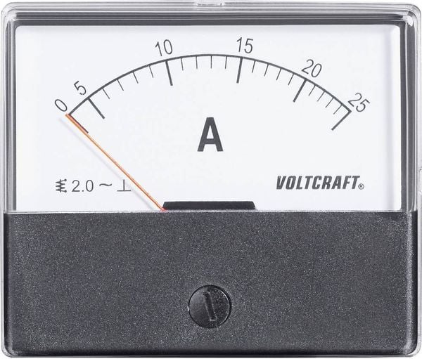 Produktbild: VOLTCRAFT AM-70X60/25A AM-70X60/25A Einbau-Messger&auml;t AM-70X60/25A 25A Dreheisen