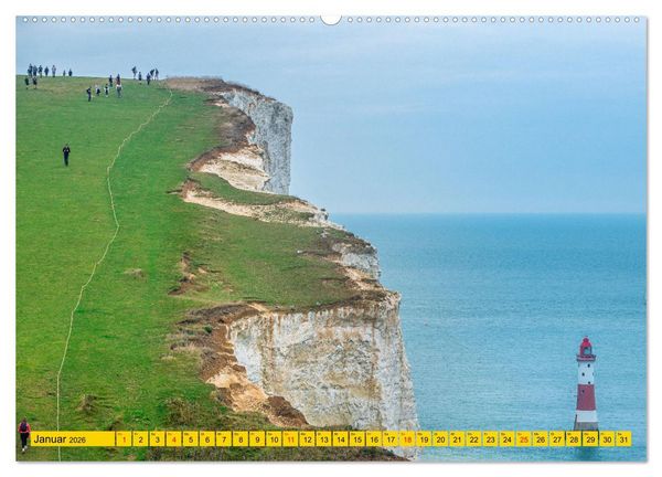 Produktbild: Seven Sisters - Gro&szlig;britanniens h&ouml;chste Kreidefelsen (Wandkalender 2026 DIN A2 quer), CALVENDO Monatskalender