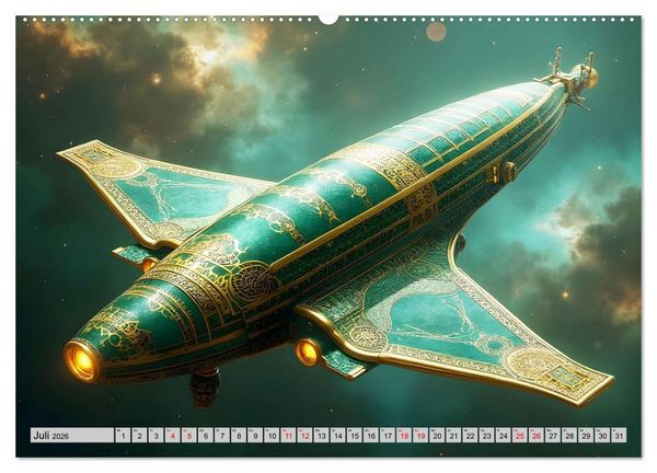 Produktbild: Kosmische Extravaganz (Wandkalender 2026 DIN A2 quer), CALVENDO Monatskalender