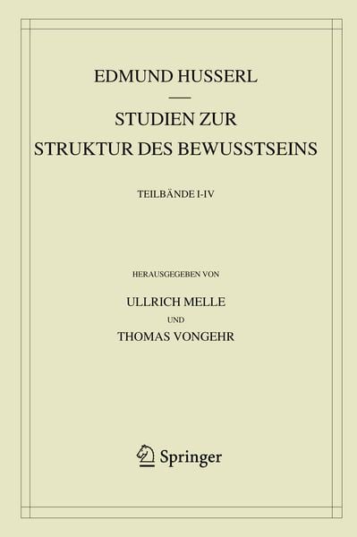 Produktbild: Studien zur Struktur des Bewusstseins