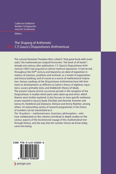 Produktbild: The Shaping of Arithmetic after C.F. Gauss's Disquisitiones Arithmeticae