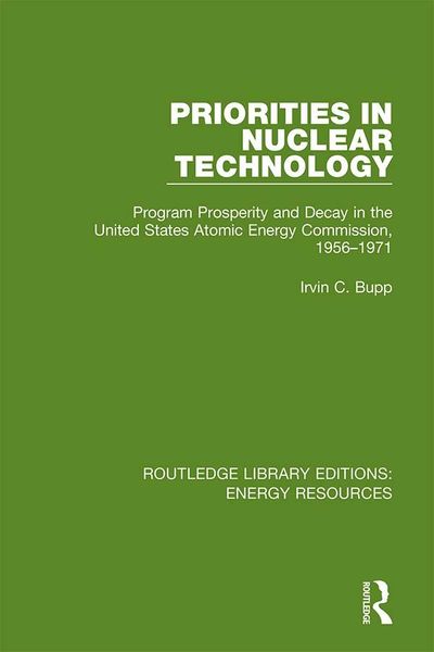 Produktbild: Priorities in Nuclear Technology