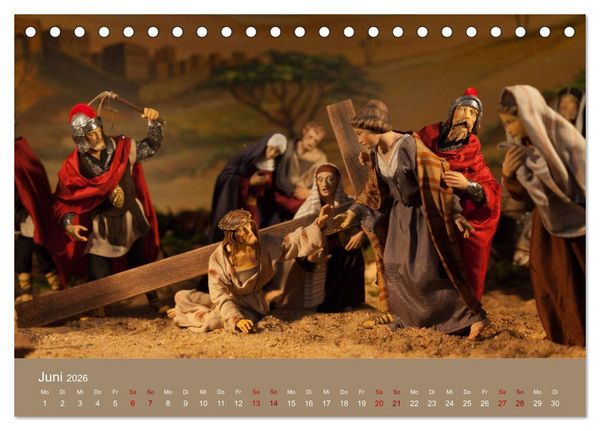 Produktbild: Passionskrippen (Tischkalender 2026 DIN A5 quer), CALVENDO Monatskalender
