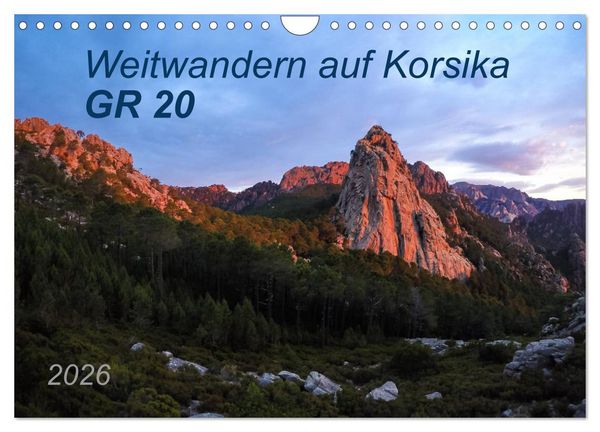 Produktbild: Weitwandern auf Korsika GR 20 (Wandkalender 2026 DIN A4 quer), CALVENDO Monatskalender