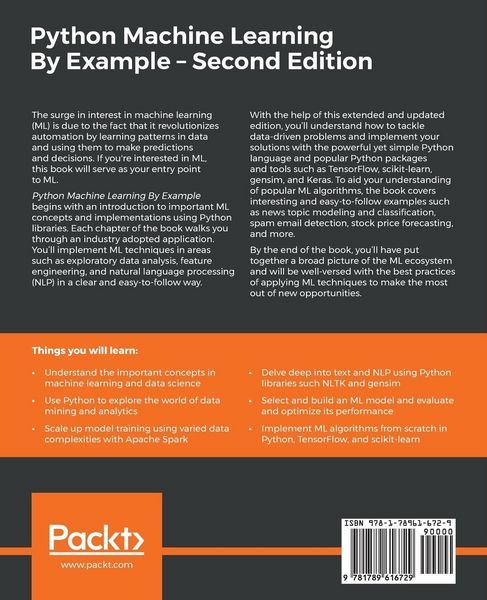 Produktbild: Python Machine Learning By Example - Second Edition