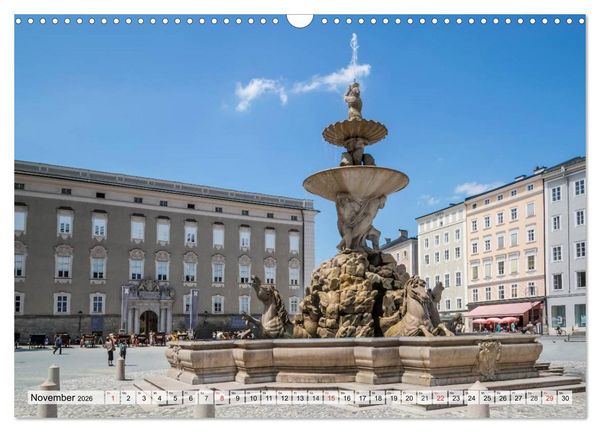 Produktbild: Charmantes Stadtherz SALZBURG (Wandkalender 2026 DIN A3 quer), CALVENDO Monatskalender
