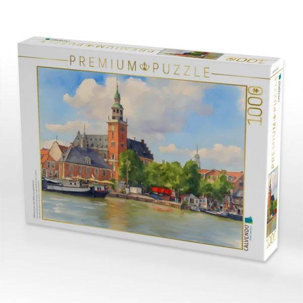 Produktbild: CALVENDO Puzzle Rathaus Leer vom Hafen aus gesehenus | 1000 Teile Lege-Gr&ouml;&szlig;e 64x48cm Foto-Puzzle f&uuml;r gl&uuml;ckliche Stunden