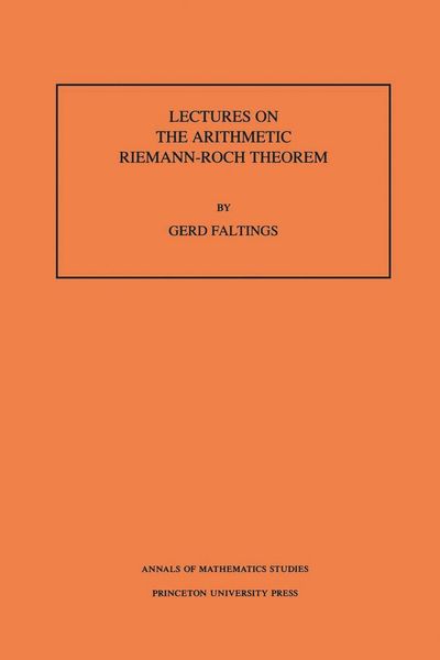 Produktbild: Lectures on the Arithmetic Riemann-Roch Theorem