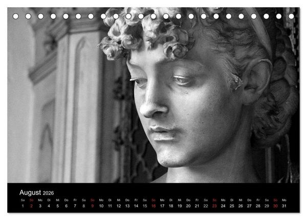 Produktbild: Lebende Steine - Skulpturen auf dem Friedhof Staglieno (Tischkalender 2026 DIN A5 quer), CALVENDO Monatskalender