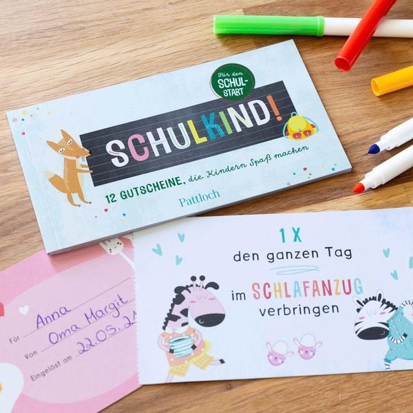 Produktbild: Schulkind! 12 Gutscheine, die Kindern Spa&szlig; machen
