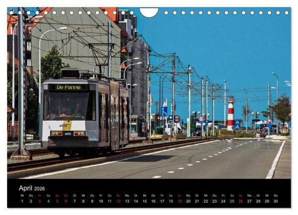 Produktbild: Kusttram Belgien (Wandkalender 2026 DIN A4 quer), CALVENDO Monatskalender