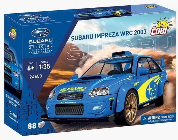 Produktbild: COBI 24650 - Subaru Impreza WRC 2003, Bausatz 1:35, 88 Klemmbausteine