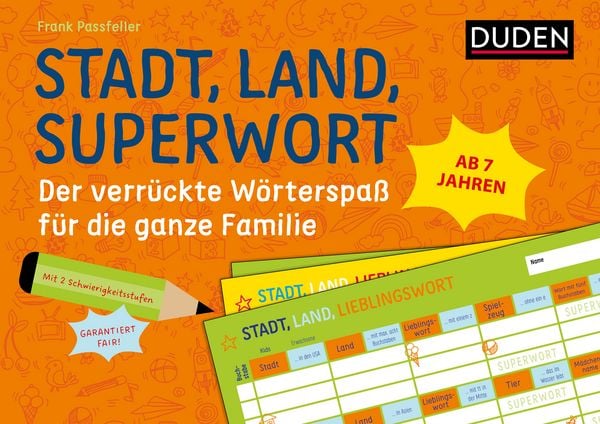 Produktbild: Stadt, Land, Superwort - Der verr&uuml;ckte W&ouml;rterspa&szlig; f&uuml;r die ganze Familie