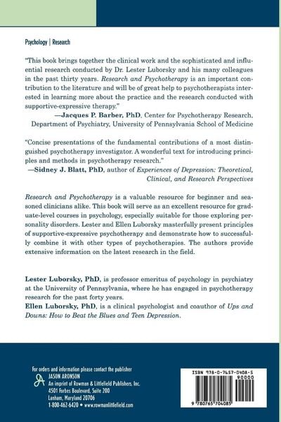 Produktbild: Research and Psychotherapy