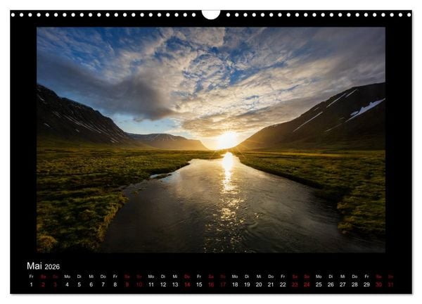 Produktbild: Island - Eine Reise in Bildern (Wandkalender 2026 DIN A3 quer), CALVENDO Monatskalender