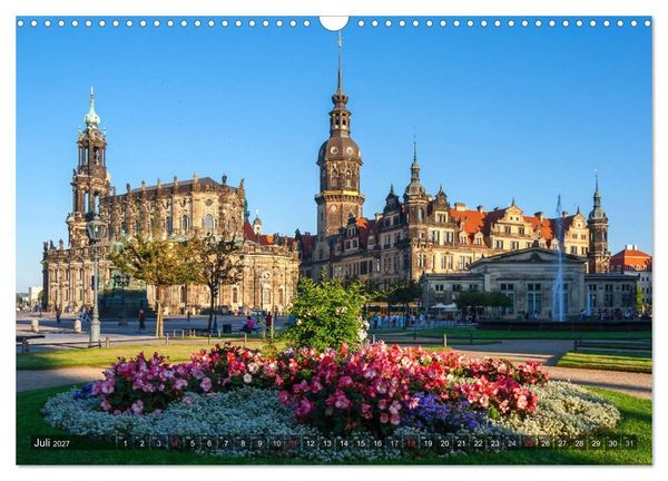 Produktbild: Dresden, ein Jahr an der Elbe (Wandkalender 2027 DIN A3 quer), CALVENDO Monatskalender